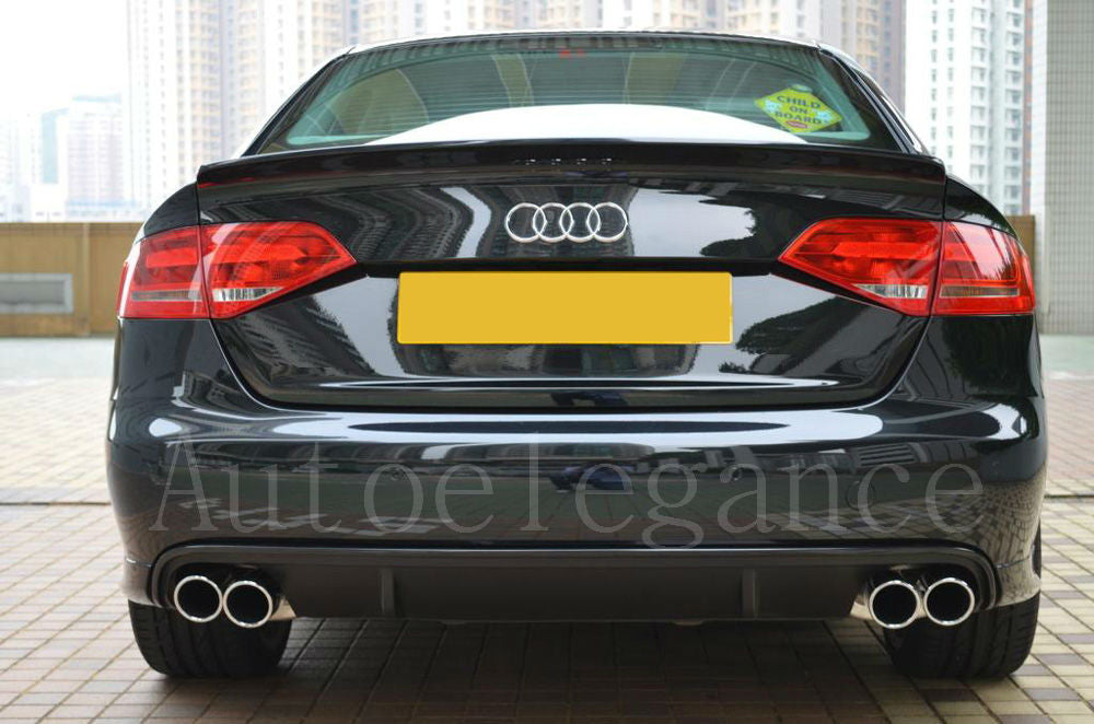 DIFFUSORE POSTERIORE Audi A4 B8 8K 2007-2011 SOTTO PARAURTI LOOK RS4 S4 SLINE