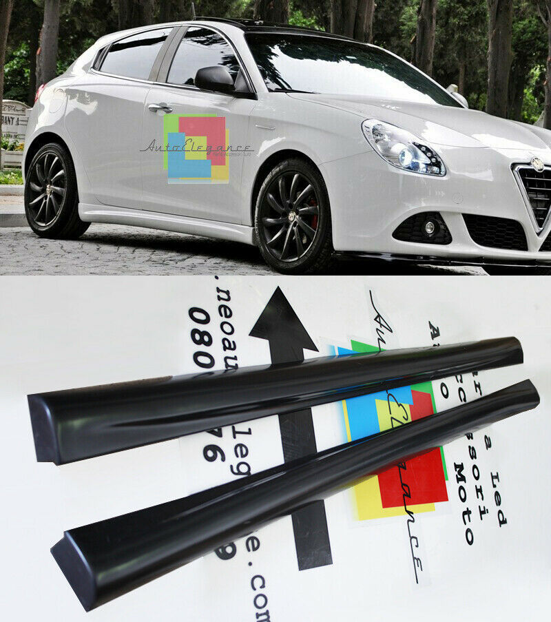 MINIGONNE LATERALI PER ALFA ROMEO GIULIETTA SOTTO PORTA SPORTIVE ABS / PLASTIC -