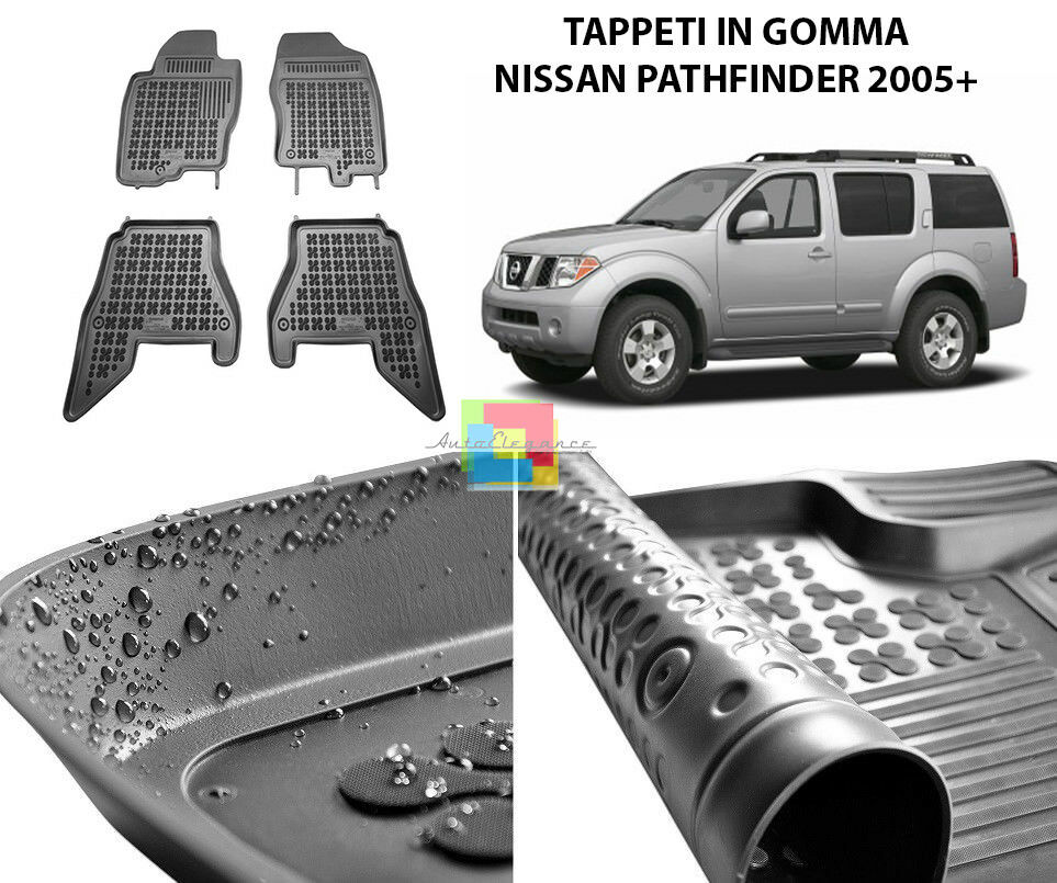 NISSAN PATHFINDER 2005 IN POI TAPPETINI AUTO IN GOMMA - TAPPETI TOP QUALITA -1-