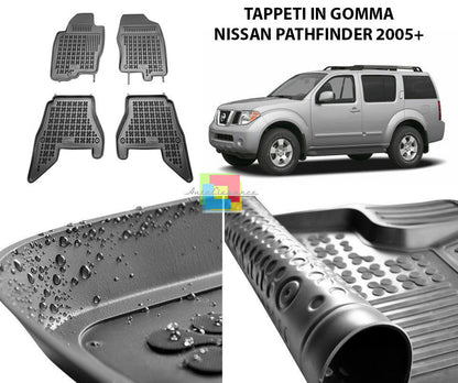 NISSAN PATHFINDER 2005 IN POI TAPPETINI AUTO IN GOMMA - TAPPETI TOP QUALITA -1-