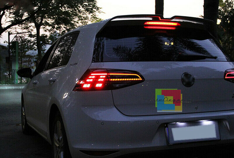 VW GOLF 7 VII DAL 2012+ FARI POSTERIORI FRECCIA LED DINAMICI SCORREVOLI GTI