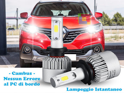 LAMPADE ABBAGLIANTI LED RENAULT KADJAR LAMPEGGIO ISTANTANEO 6000K