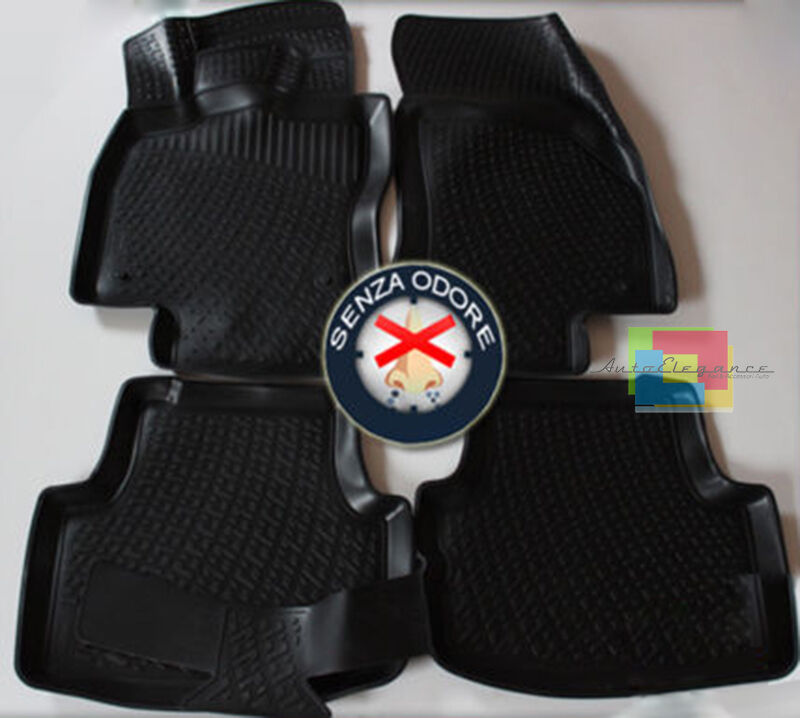 SKODA OCTAVIA SW 2013+ SET TAPPETINI AUTO IN GOMMA - TAPPETI ANTI SCIVOLO